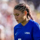 Trinity Rodman during the 2024 Olympics gold medal game