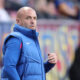 Sean Nahas observes from the technical area during the North Carolina Courage's match against the Utah Royals in Sandy, Utah on May 3, 2025